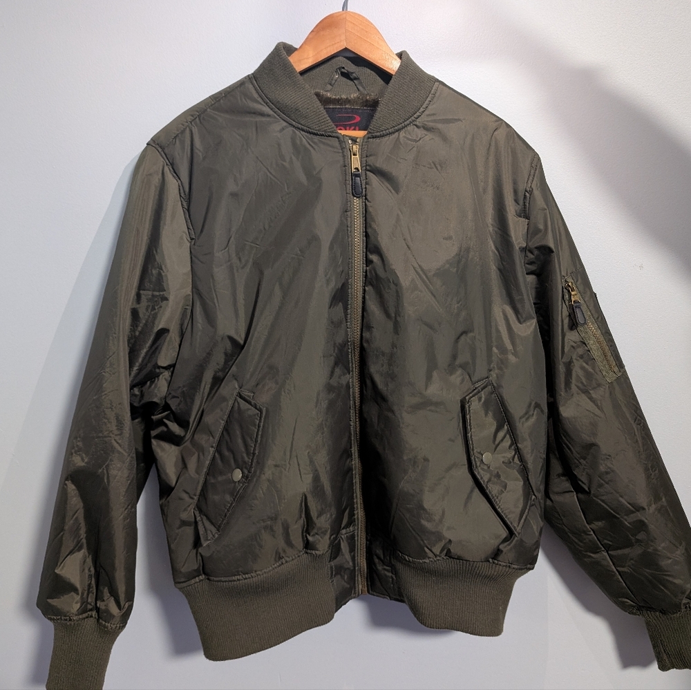 Men's Olive Bomber Jacket